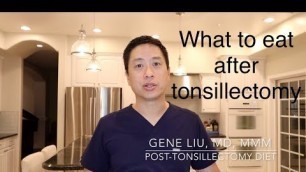 'Post-Tonsillectomy Diet: what to eat or drink after tonsil surgery, what to avoid'