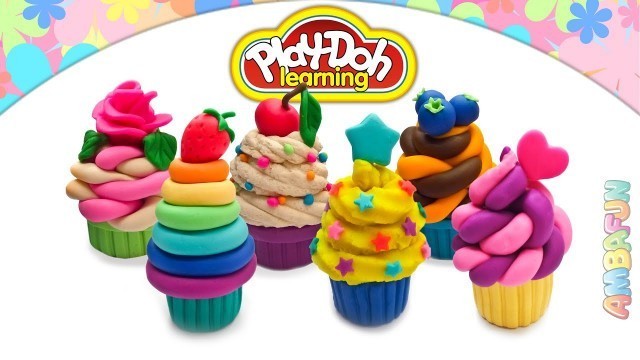 'Play Doh Cupcakes. Modelling Creative Ice Cream Cupcake. Play Doh Videos'