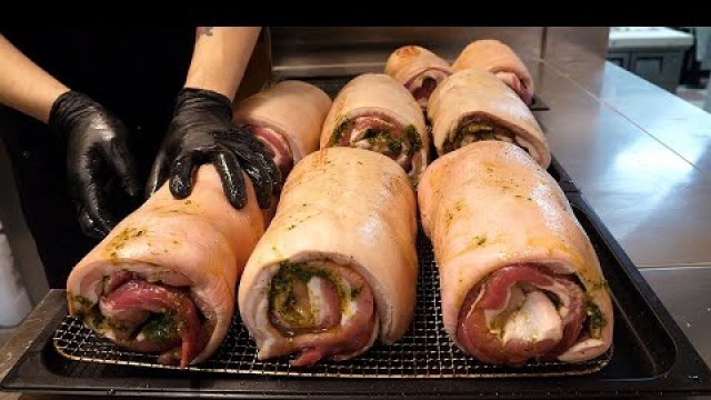 '미국식 바베큐 샌드위치 / american style barbecue sandwich - korean street food'