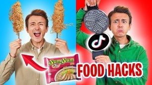 'Virale TikTok FOOD HACKS & Rezepte ausprobiert! 