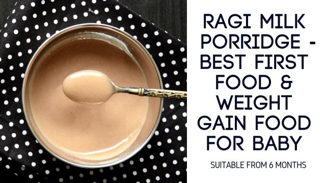 'Ragi milk Porridge for 6+months babies | Finger millet milk porridge | Kelvaragu Paal Kanji'