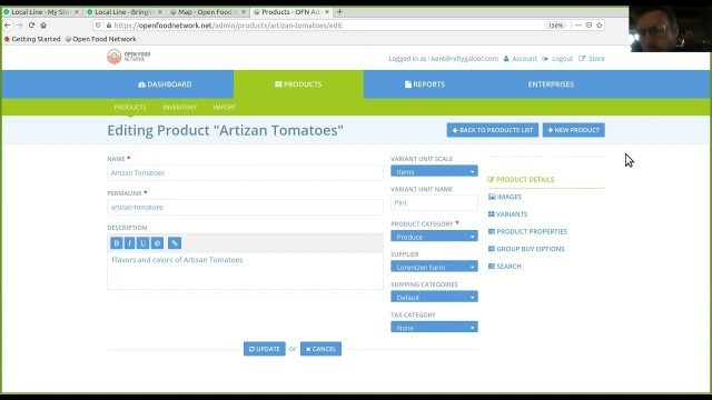 'Editing Products on Open Food Network'