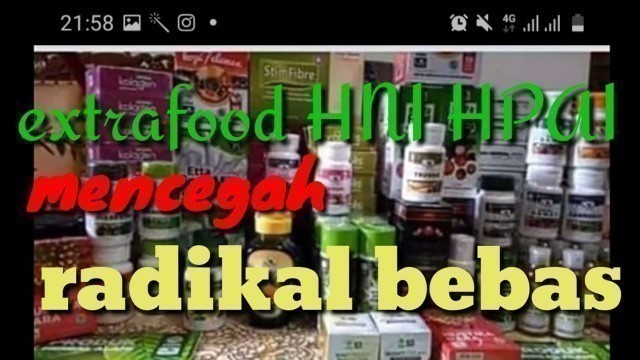 'EXTRAFOOD HNI-HPAI MENCEGAH RADIKAL BEBAS'