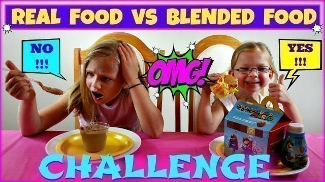 'REAL FOOD vs BLENDED FOOD CHALLENGE - Magic Box Toys Collector'