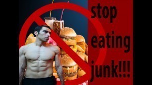 'how to avoid eating junk food and suger and how to eat healthy'