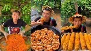 '【Chinese Food】 homemade spicy noddle, fried potota chips &bread chocolat#cooking#recipe#chinesecook'