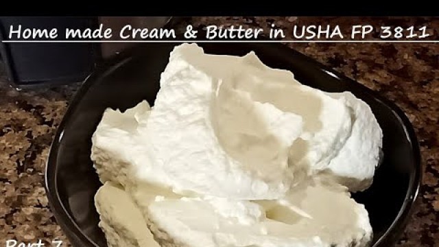 'How to make cream in mixer | Usha Food Processor Demo'