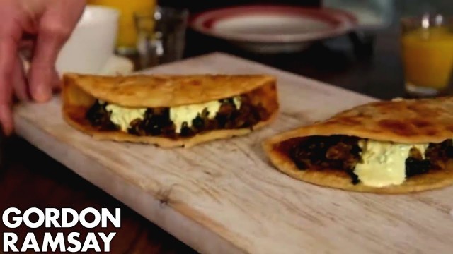 'Indian Spiced Egg & Spinach Wrap | Gordon Ramsay'