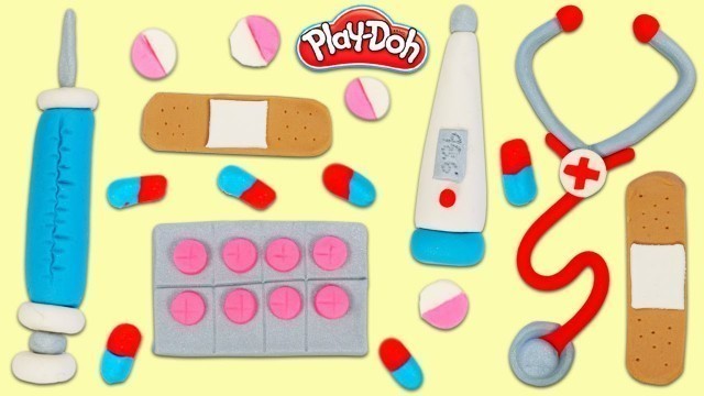 'How to Make Play Doh Toy Doctor Tools & Supplies | Fun & Easy DIY Play Dough Art!'