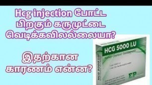 'why egg not rupture after hcg injection in tamil|reason for egg not rupture after hcg injection'