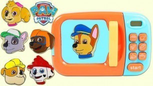 'Pretend Baking Play Doh Paw Patrol Cookies with Microwave Toy!'