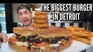 'MASSIVE UNDEFEATED BURGER CHALLENGE WITH BBQ BRISKET | The Flamin\' Bull Burger | Man Vs Food'