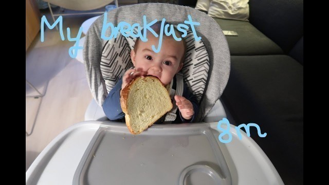 'baby Lucas 8months baby food, blw the breakfast bua sang cua lucas'