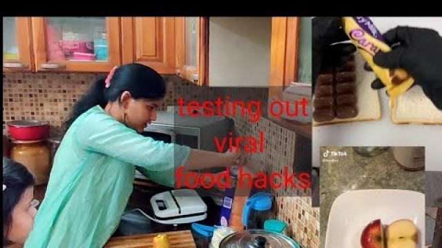 'Testing Out *VIRAL* food hacks #Testing Viral hacks / Honest Reviews/ Tested viral TikTok food hacks'