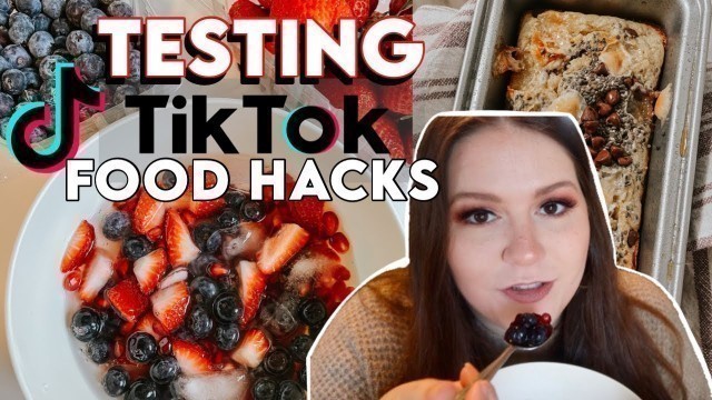 'TESTING TIKTOK FOOD HACKS & HEALTHY RECIPES || iTrackbites / Low Calorie / WW Friendly TikTok Hacks'