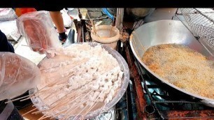 'Filipino Street Food | Fried Isaw (Chicken Intestine), Calamares and Fried Liver'