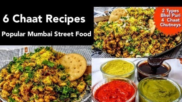 'POPULAR MUMBAI SPICY STREET FOOD RECIPES | 2 VARIETY BHEL PURI | 4 TYPES OF CHAAT CHUTNEY'