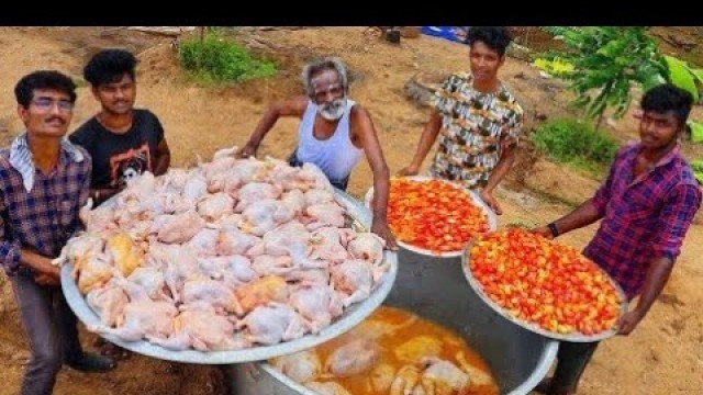 '100 KG  Full CHICKEN Kulambu Prepared by my Daddy Arumugam Village food factory'