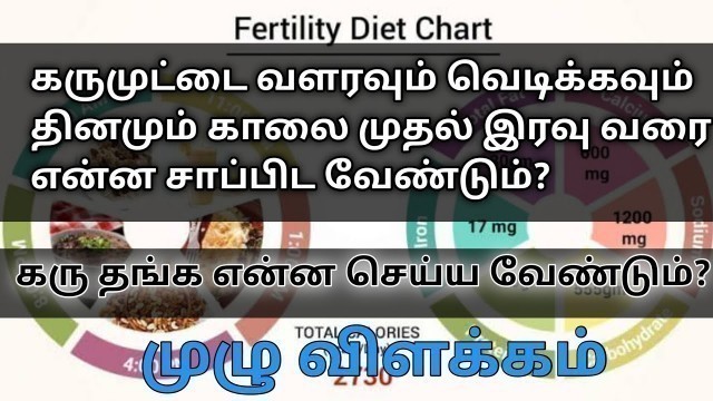 'karumuttai valararchikku foods in tamil | fertility diet to get pregnant in tamil | fertility foods'