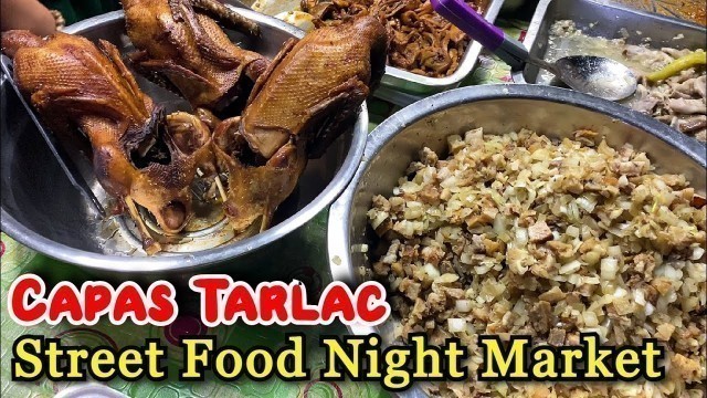 'FILIPINO STREET FOOD TOUR at CAPAS TARLAC This 2022 | Street Food Night Market in the Philippines'