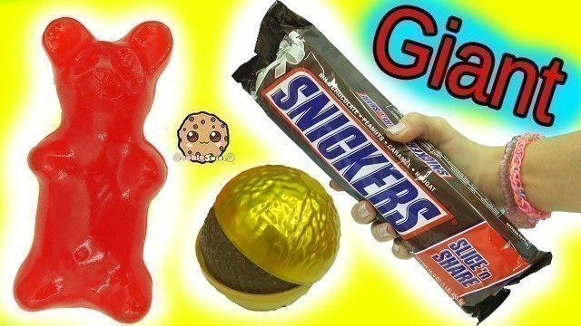 'Biggest Candy Bars Ever! Giant Candy , Big Gummy Bear,  Chocolate Food Haul Video'