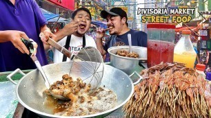 'Filipino Street Food | SEBO CHICHARON in Divisoria Market, Binondo Manila (HD)'