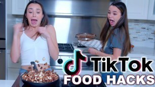 'Trying TikTok Food Hacks! - Merrell Twins'