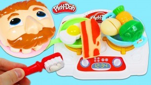 'Mr. Play Doh Head Morning Routine Brushing Teeth and Eating Play Doh Breakfast!'