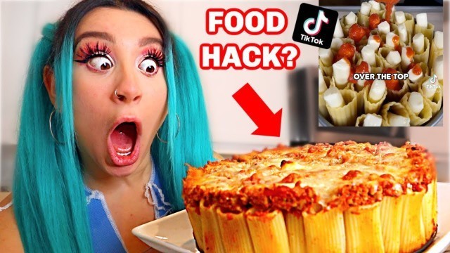 'TESTING VIRAL TIK TOK FOOD HACKS *THEY REALLY WORK!?!*'