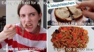 'Eating diet food for a day'