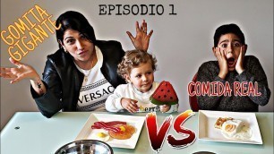 'Gomita Gigante Vs. Comida Real | Giant Gummy Vs. Real Food'