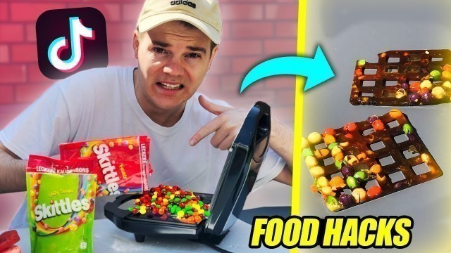 'Skittles im Waffeleisen! Ich teste VIRALE TikTok Food Hacks..'