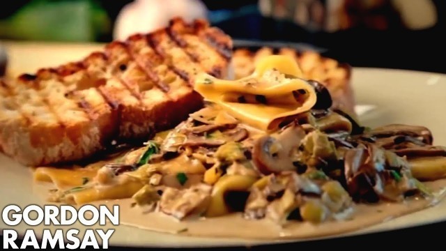 'Mushroom, Leek and Tarragon Pasta | Gordon Ramsay'