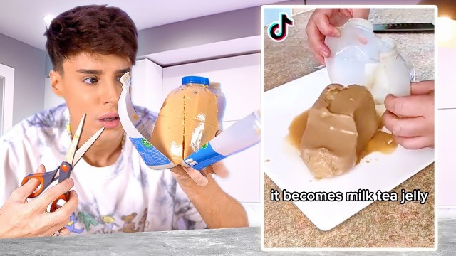 'I Tested TikTok\'s WEIRDEST FOOD HACKS For Every Day Life'