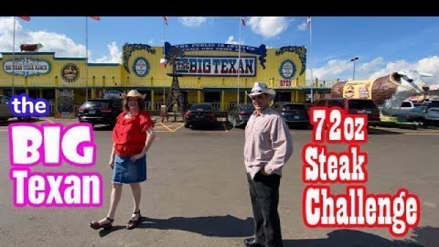 'The BIG Texan 72oz FREE Steak Challenge | Amarillo Texas | Big Texan Live YouTube | Man vs Food'