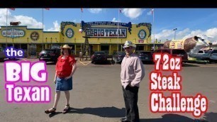 'The BIG Texan 72oz FREE Steak Challenge | Amarillo Texas | Big Texan Live YouTube | Man vs Food'