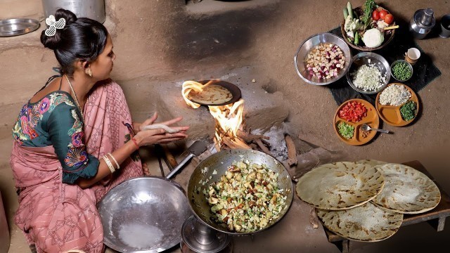 'Gujarat Village Lunch Cooking || Indian Village Lunch Food'