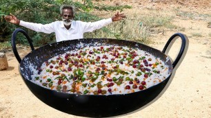 'Farm FRESH !!! CURD Rice with KARUVADU prepared by my daddy ARUMUGAM / Village food factory'