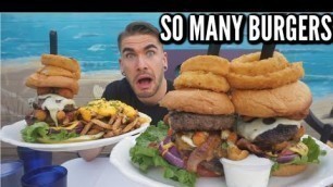 'MASSIVE BURGER AND CHEESY FRY CHALLENGE! In Ohio | Chives | Man Vs Food'