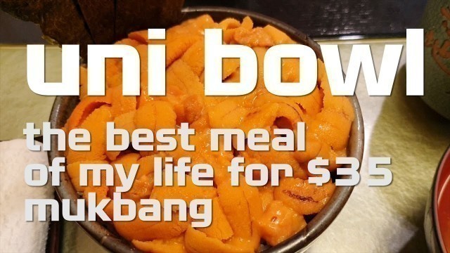 'Tsukiji Fish Market - Mukbang (먹방) | Best Meal of My Life! | Uni Bowl | Sushikuni'