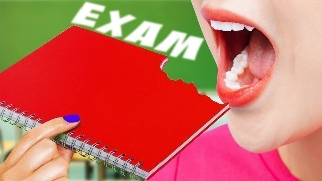 'Weird Ways To SNEAK FOOD Into Class For Back To School || Edible DIY School Supplies And Food Pranks'