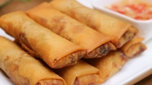 'BETTER THAN TAKEOUT AND EASY - Chinese Egg Roll [炸春卷]'