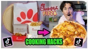 'We TASTED Viral TikTok Cooking Life Hacks... (Chick-fil-a PIZZA?) *Part 6*'