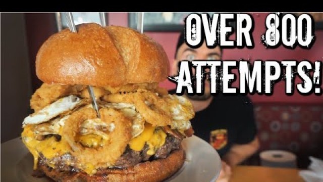 '8LB Grim Reaper Burger Challenge in Atlanta, Georgia | Lucky\'s Burger and Brew | Man Vs Food'