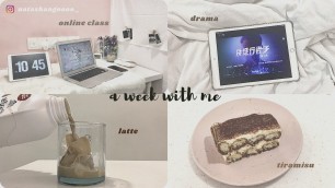 'A week with me ✨| uni online class