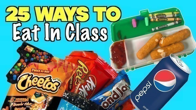 '25 Smart Ways To Sneak Food and Candy Into Class Using School Supplies - NEVER FAILS | Nextraker'