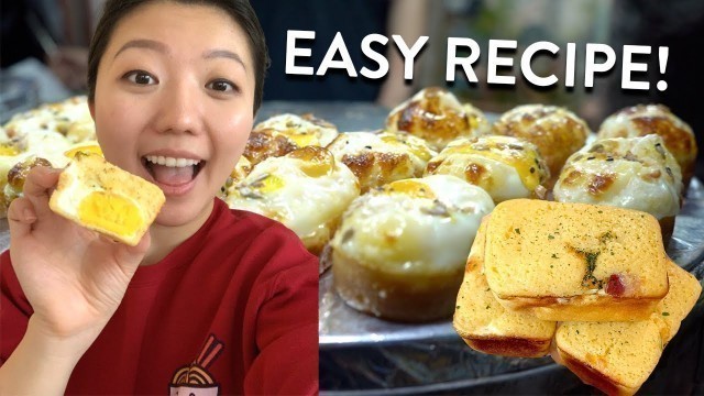 'KOREAN STREET FOOD Egg Bread Recipe 