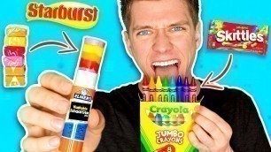 'DIY Edible School Supplies!!! *FUNNY PRANKS* Back To School! Learn How To Prank using Candy & Food'