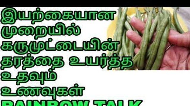 'Natural foods to increase egg follicles quality and quantity/ pregnancy tips/ in Tamil/#rainbowtalk'