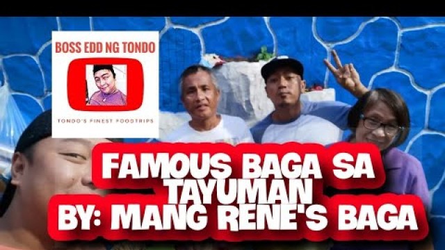 'BAGA SA TAYUMAN (ADOBONG BAGA) BAGA NI MANG RENE. TONDO\'S FINEST FOODTRIP'